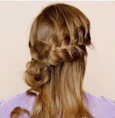 超简单侧边编发diy教程