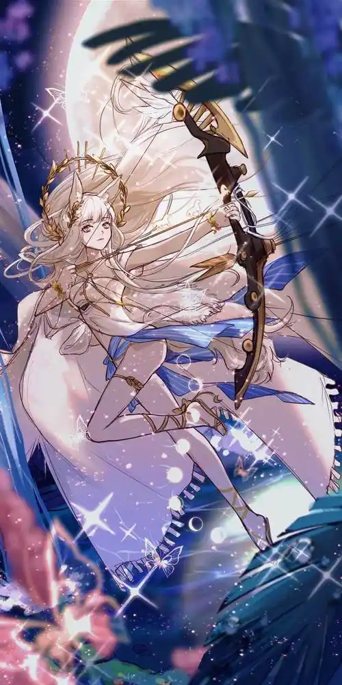 白金泳装|韶华的明日方舟插画图片