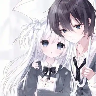 甜甜的高清动漫双人情侣头像图片