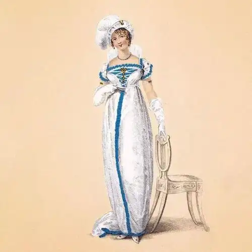 instagram复古欧洲宫廷风时装手绘
