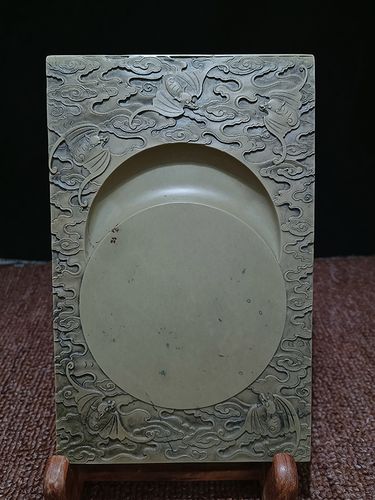 肇庆端砚绿端砚台精美实惠大师级收藏品