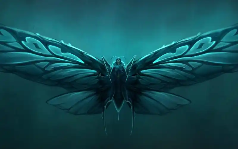 板绘过程sai画一只怪兽皇后魔斯拉