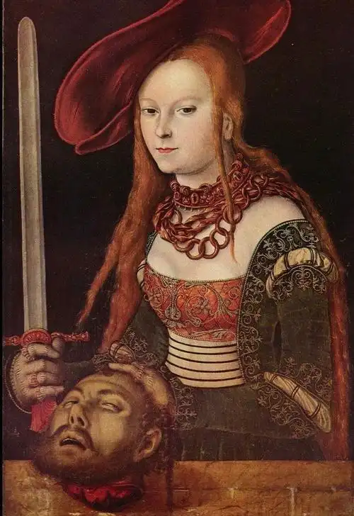 judith with the head of the assyrian ge.