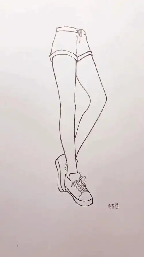 简单的教大家画个动漫腿你喜欢吗