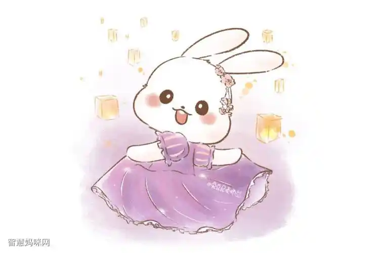 一组迪士尼公主版可爱兔子简笔画图片