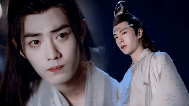 博君一肖肖战王一博忘羡陈情令小心翼翼爱着你～动图 cr一只彩虹琳