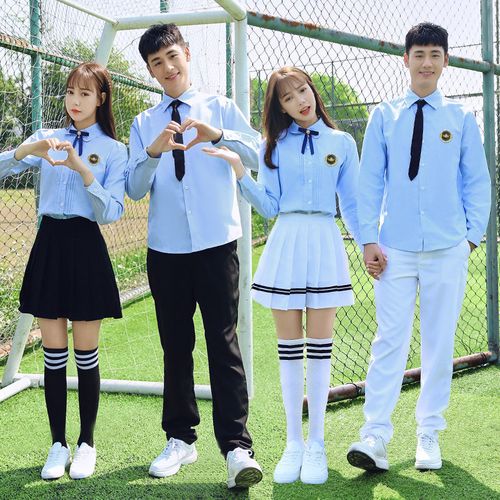 班服夏季套装高中学生校服学院风英伦运动会开幕式初中毕业照服装