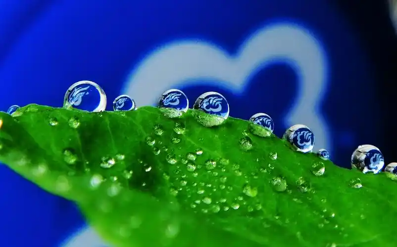 标题:翠绿欲滴墨迹