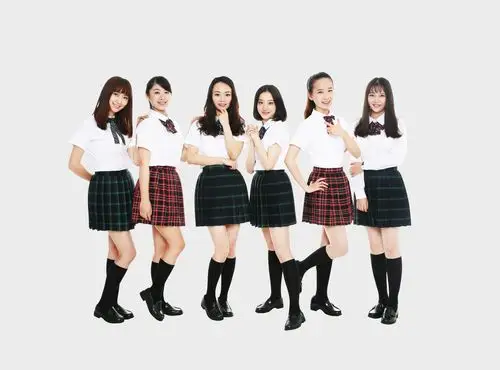 女团部分成员合影