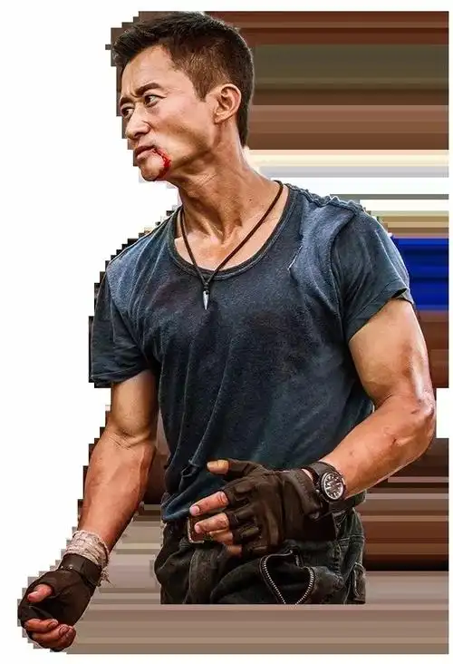 吴京,战狼般的拼劲儿!绝对的硬汉!