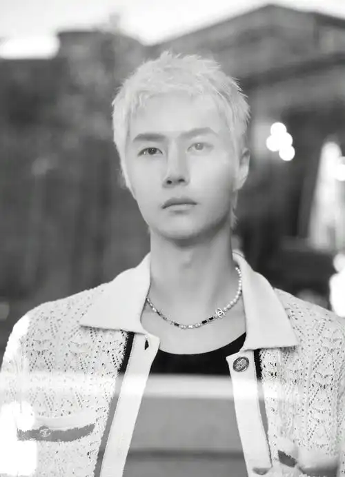 王一博亮相巴黎时装周白发造型时尚感十足男人味十足