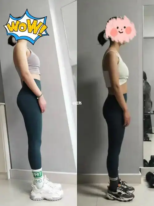 一周女子塑形对比图,变化好大哦