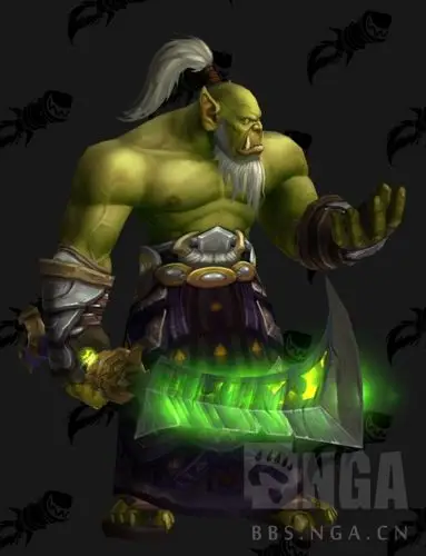 兽人步兵的单肩和双肩造型哪个更正式;顺便自己发个wow的直背步兵图