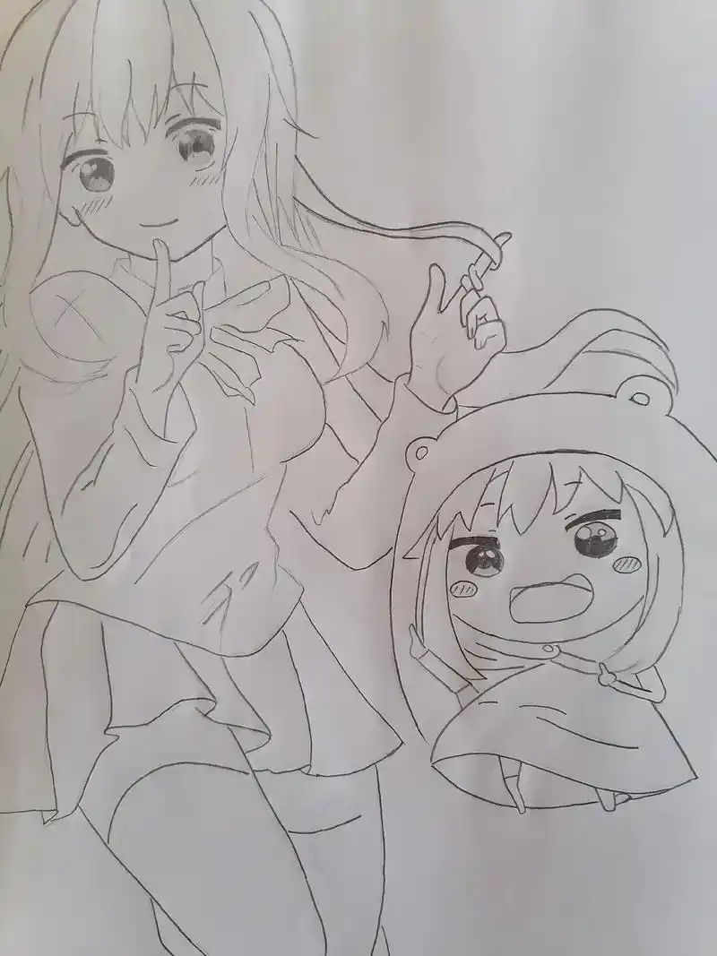 动漫人物绘画 #画渣本渣 #手绘 #日常瞎画 #铅笔稿  - 抖音