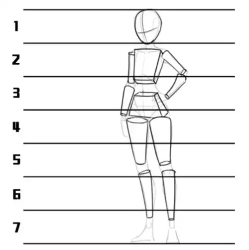 干货教程!人体怎么画?人体比例的万能公式,你知道吗?