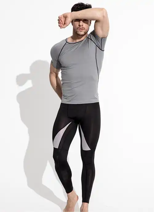 desmiit特惠款男士运动紧身裤压缩裤综训跑步长裤速干透气g108