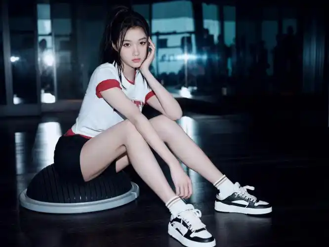 关晓彤亮片雀斑妆##关晓彤运动编发