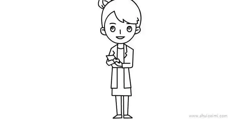 女医生儿童画怎么画 女医生简笔画简单