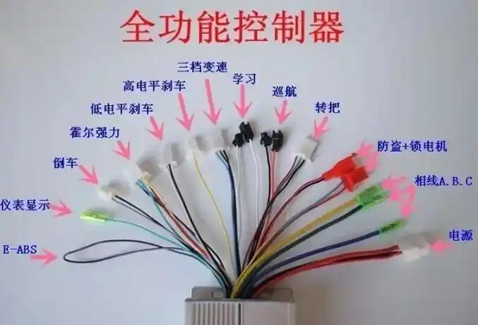 电动车的控制器_接线图分享