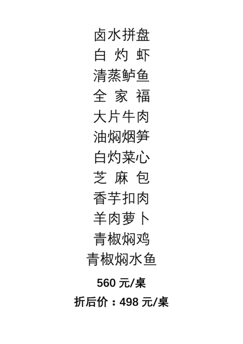 饭店宴席菜名.doc