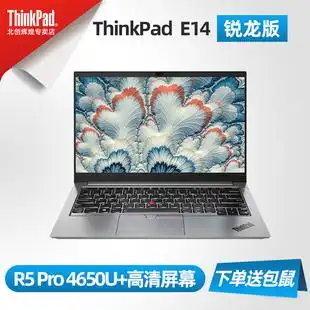 thinkpad e14 amd锐龙版 14英寸商务办公轻薄笔记本电脑 r5 pro 4650u