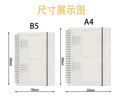 a5笔记本子b5康奈尔本a4方格本线圈考研记事本大学生网格子本
