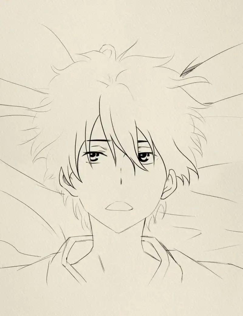 害羞,折木奉太郎"节能"大男孩 #寻找小红书绘画大神# #折木奉太郎