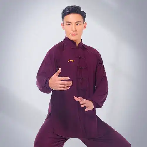 李宁太极服男春秋高端太极拳练功服女夏装新款太极服