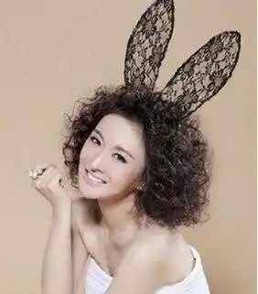 女生中短发烟花烫发型图片蓬松又另类烫发很迷人