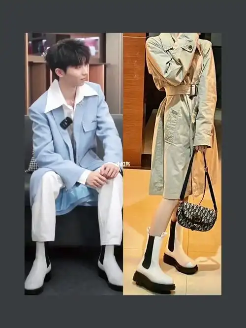 到了陪马嘉祺穿风衣的季节了和老公同款鞋