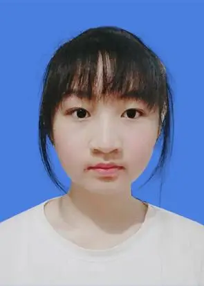 麻烦p成一寸照片蓝底,影子修没了最好