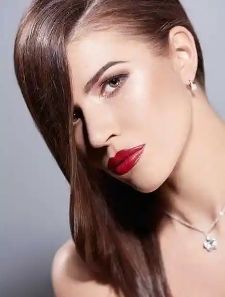 欧美长发直发发型简约,时尚(2)