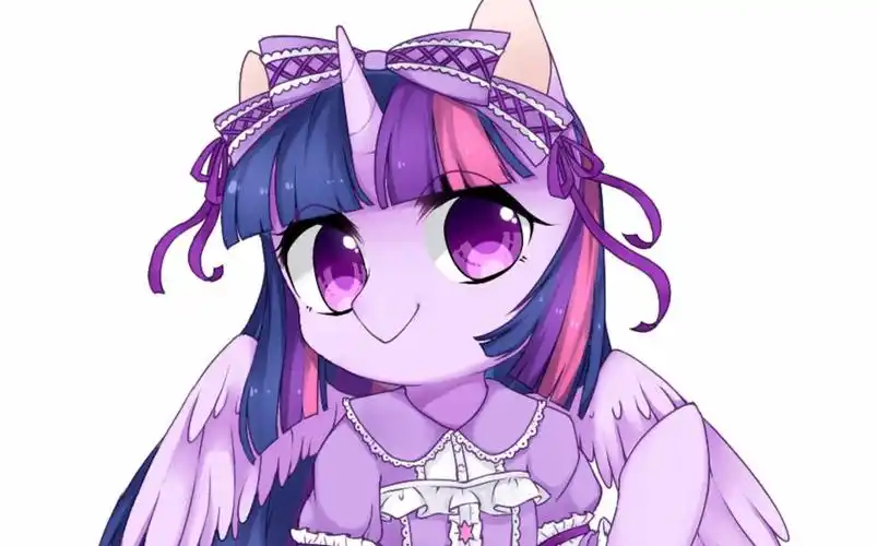 小马宝莉lolita裙暮光闪闪绘画过程