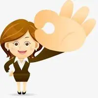 好看的职业女生卡通微信头像点击鼠标右键下载