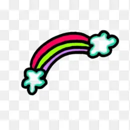 卡通手绘小彩虹