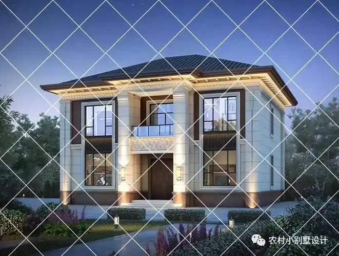 12x10米二层农村小别墅,20万搞定主体 20套新款二层农村自建房别墅