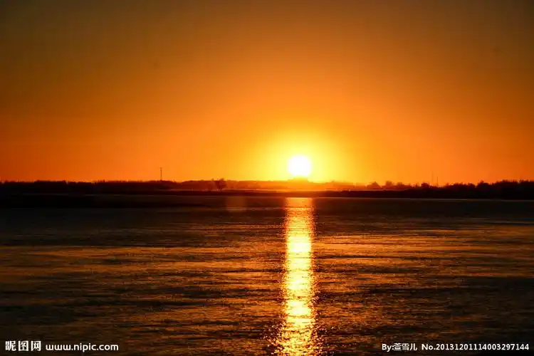 夕阳西下图片