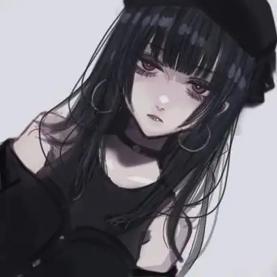 动漫女生暗黑系女生头像