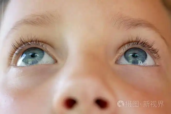 孩子的眼睛特写