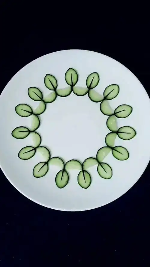 黄瓜做道漂亮摆盘,真是简单又好看