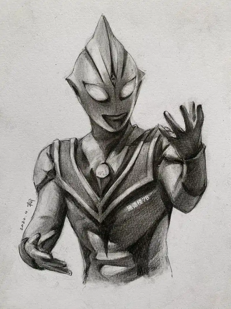 黑暗迪迦小小素描