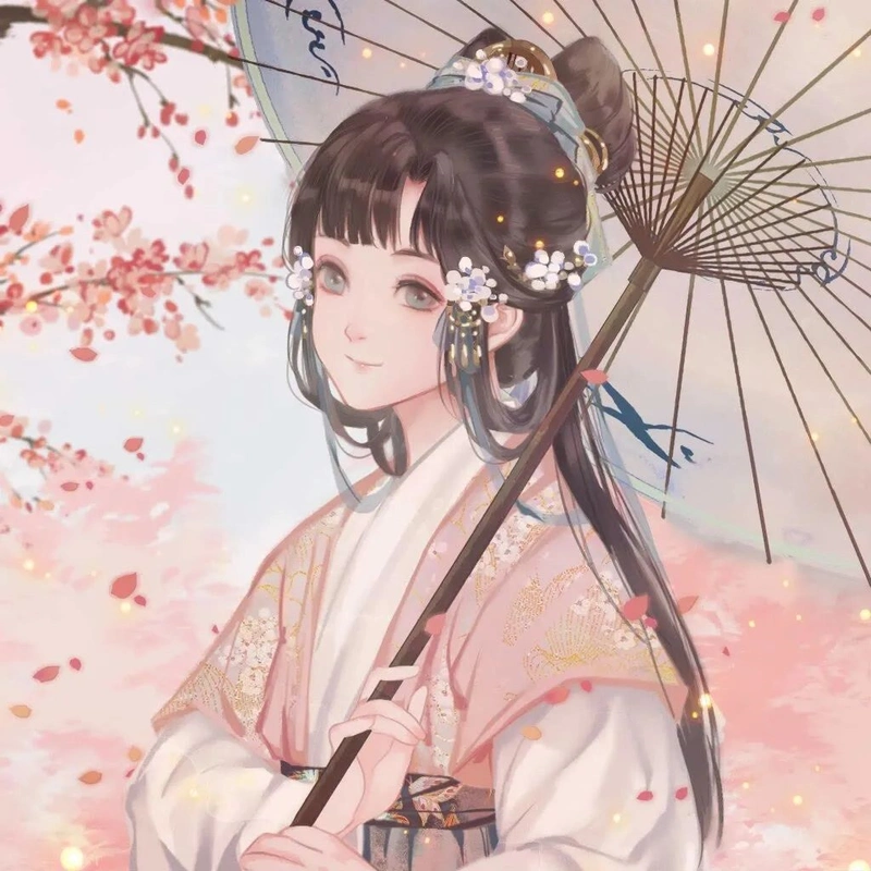 唯美古风动漫女生头像|真正的喜欢,是想要有以后的