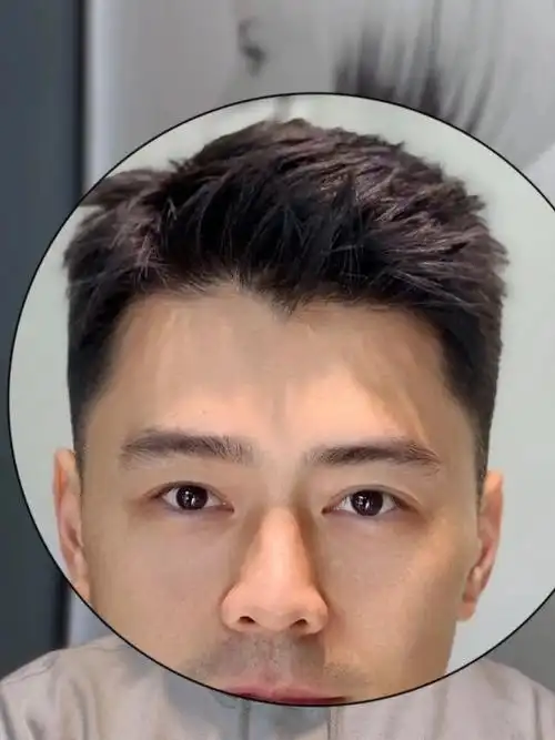 男士短发三七分_小红书