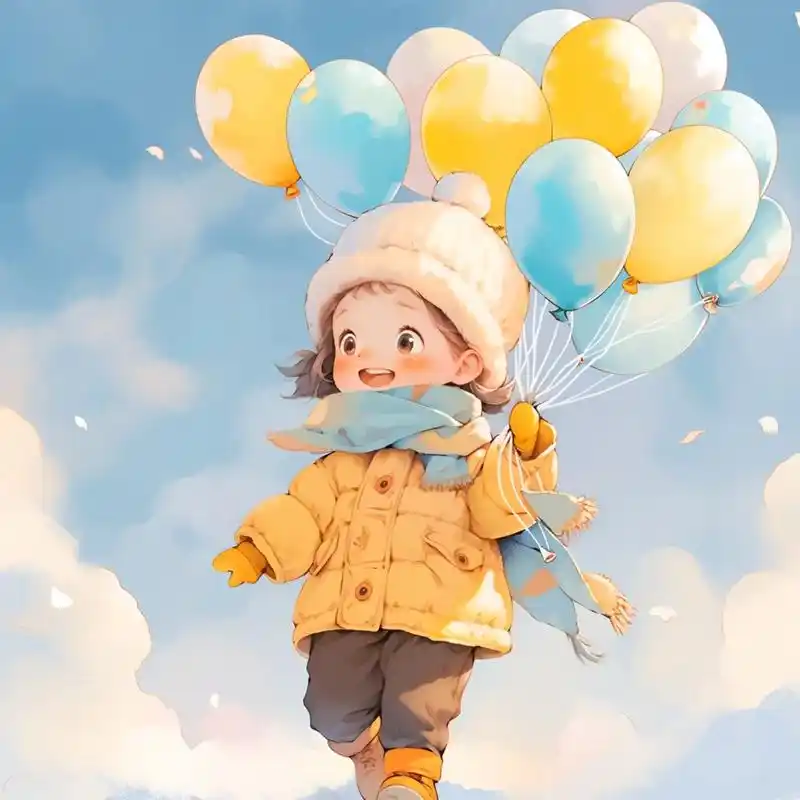 治愈情侣头像.一起去公园玩气球🎈叭#治愈系头像 #情侣头像 - 抖音