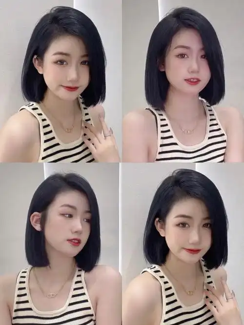 不挑脸型的短发不烫不染的效果也非常好看