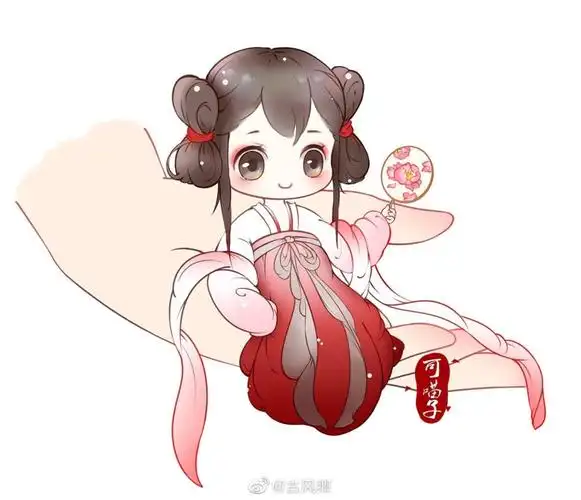 古风人物插画q版汉服小可爱系列
