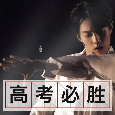 高考加油头像 肖战 王一博 缝考必过 必用头像