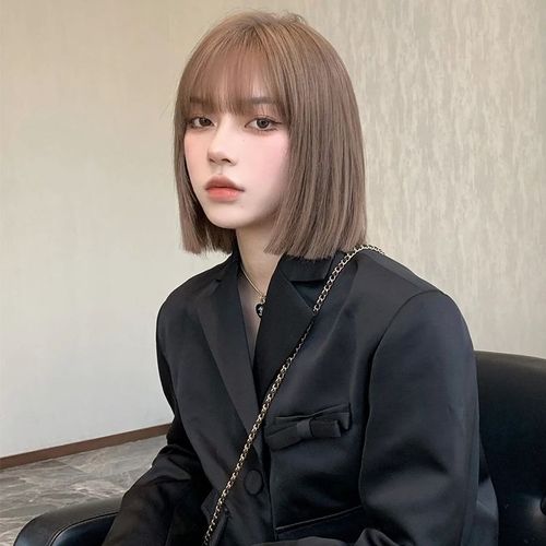 假发女短发波波头发型圆脸修脸减龄自然少女初恋头中短发全头套式