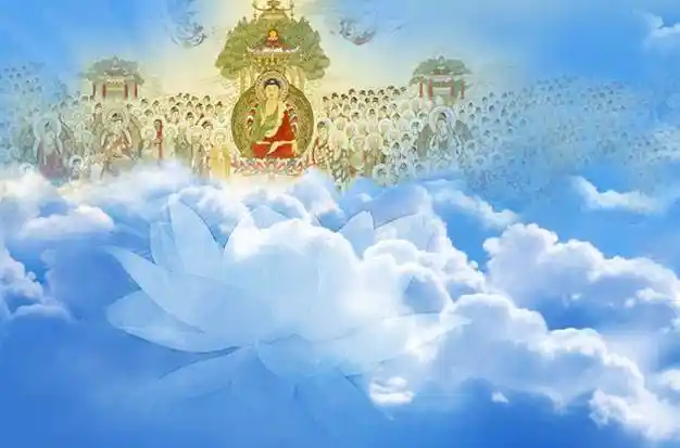 阿弥陀佛的西方极乐世界——极乐净土的信仰最为广泛,无论在藏传佛教