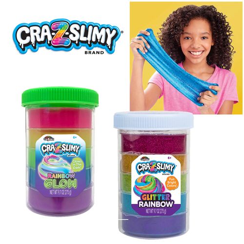 出口美国cra-z-art史莱姆儿童启蒙slime创意彩虹夜光史莱姆玩具